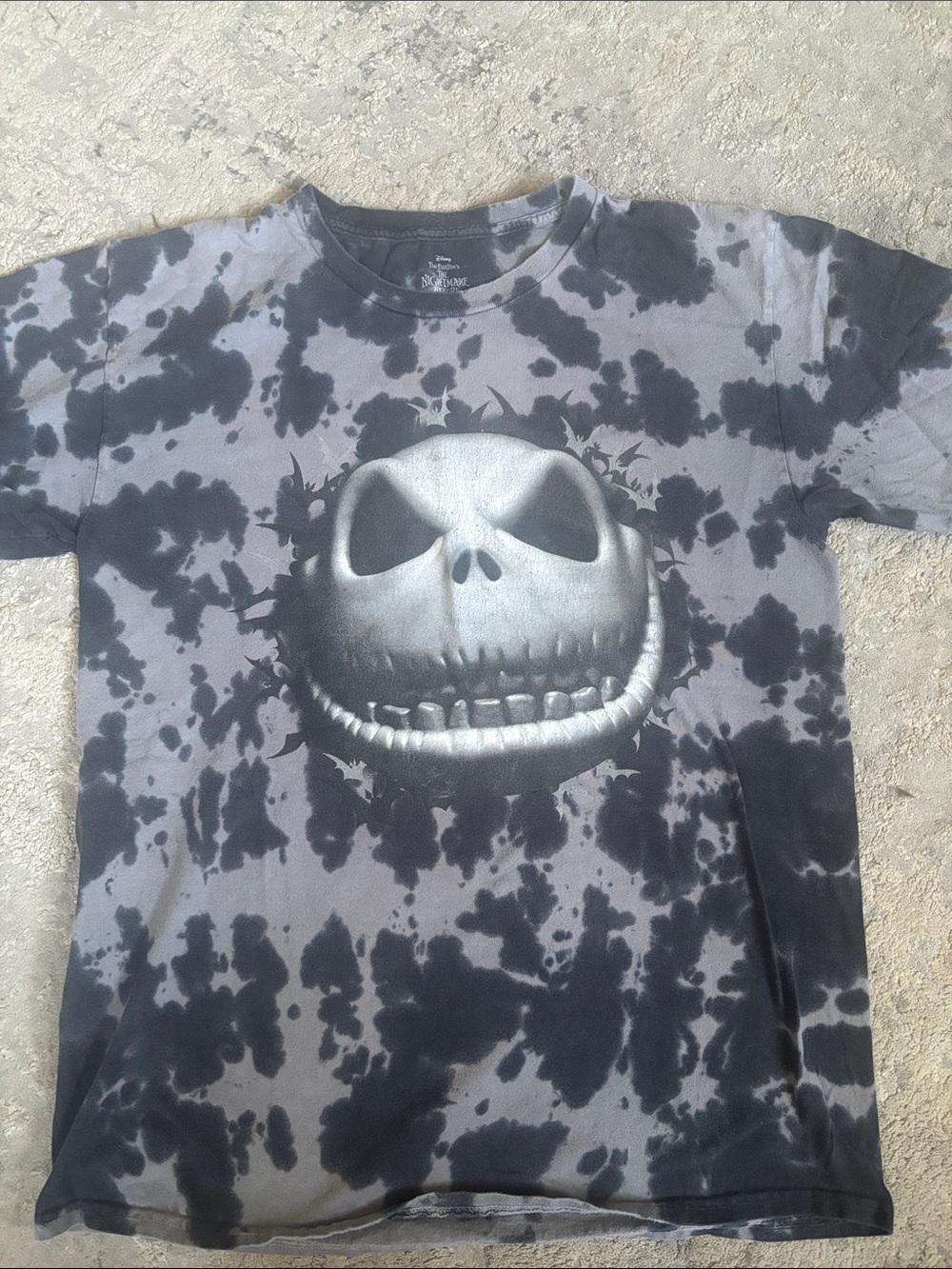 Disney Tim Burton The Nightmare Before Christmas Gray Graphic Tee